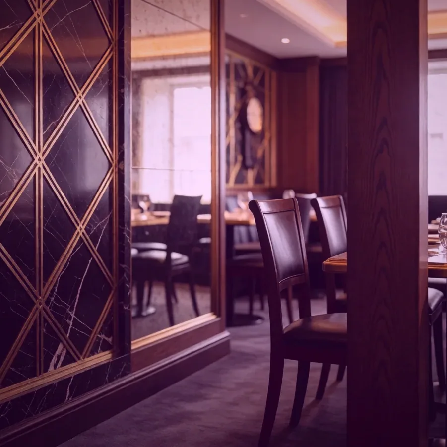 Le bar aménagé dans l'ancienne galerie