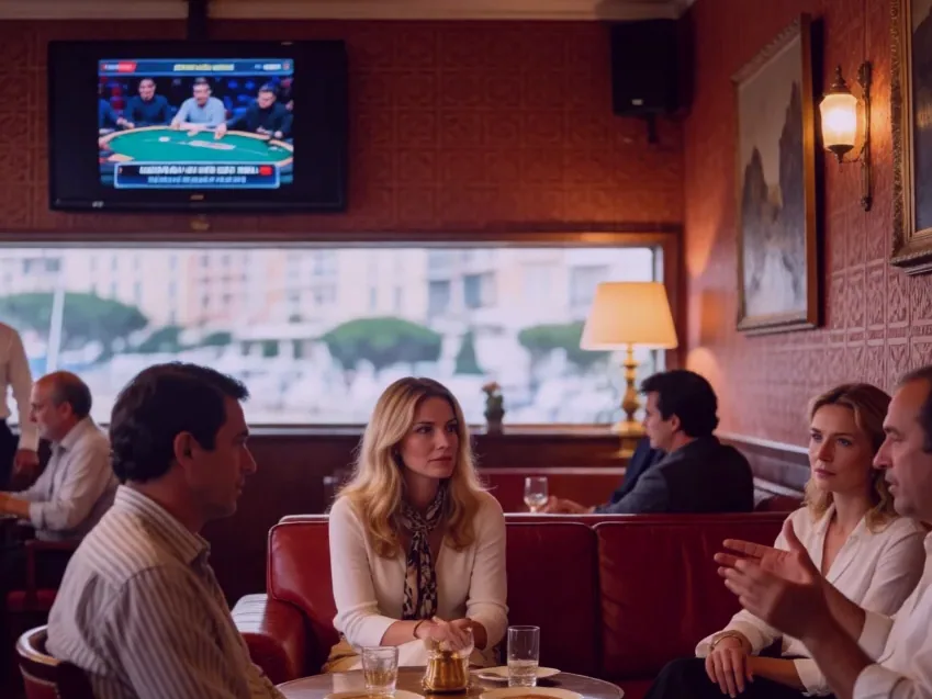 Le bar en fin de soirée